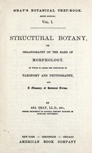 Tapa de Structural botany