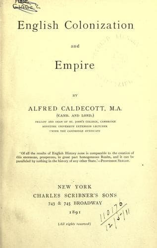 Tapa de English colonization and empire.