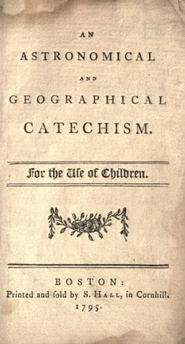 Tapa de An astronomical and geographical catechism
