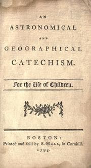 Tapa de An astronomical and geographical catechism