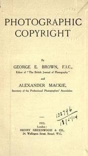 Tapa de Photographic copyright