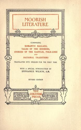 Tapa de Moorish Literature