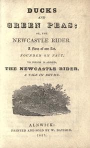 Tapa de Ducks and green peas or, The Newcastle rider