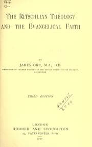 Tapa de The Ritschlian theology and the evangelical faith
