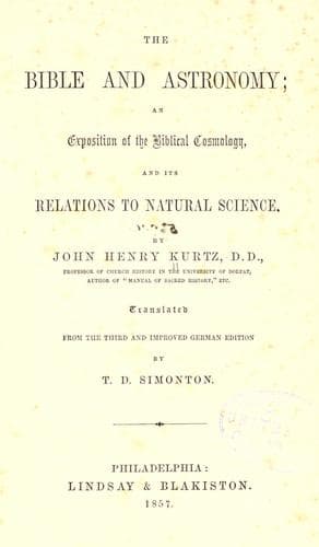 Tapa de The Bible and astronomy
