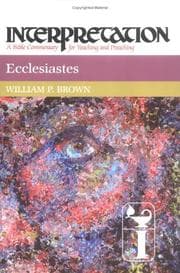 Tapa de Ecclesiastes (Interpretation, a Bible Commentary for Teaching and Preaching)