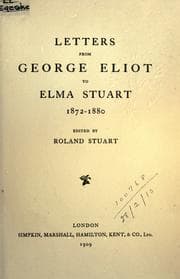 Tapa de Letters to Elma Stuart, 1872-1880