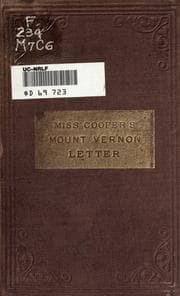 Tapa de Mount Vernon: a letter to the children of America