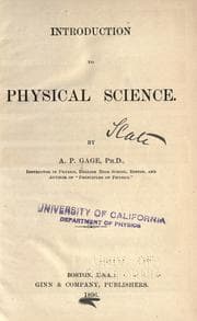 Tapa de Introduction to physical science