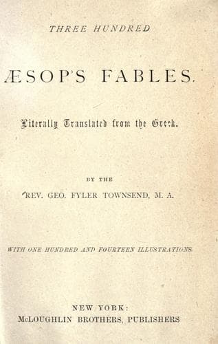 Tapa de Three hundred Aesop's fables