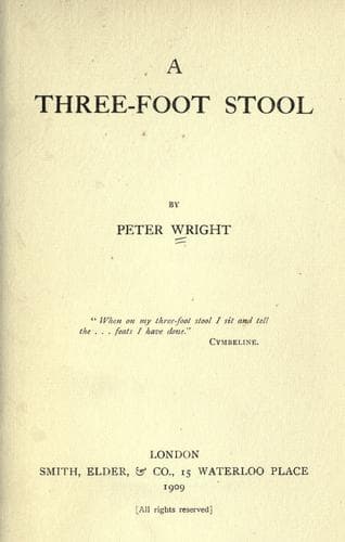 Tapa de A three-foot stool