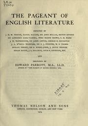 Tapa de The pageant of English literature