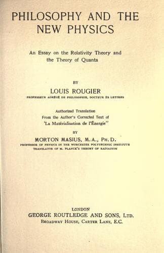 Tapa de Philosophy and the new physics