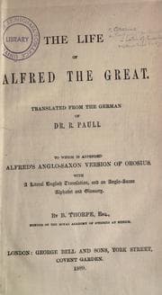 Tapa de The life of Alfred the Great