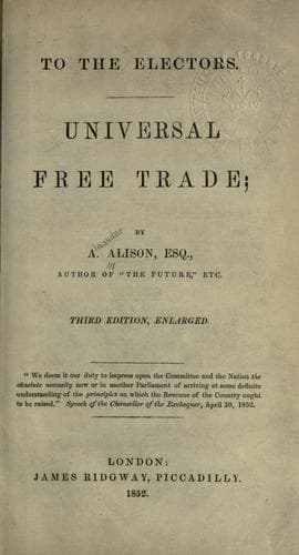 Tapa de Universal free trade