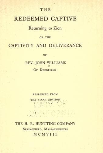 Tapa de The redeemed captive returning to Zion