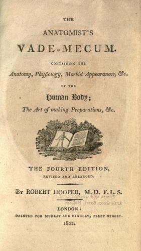 Tapa de The anatomist's vade-mecum