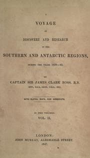 Tapa de A voyage of discovery and research in the southern and Antarctic regions, during the years 1839-43