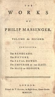 Tapa de The dramatic works of Philip Massinger, compleat