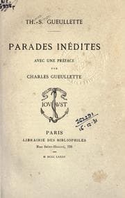 Tapa de Parades in©Øedites [par] Th.S. Gueullette