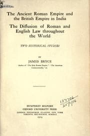 Tapa de The ancient Roman empire and the British Empire in India