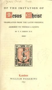 Tapa de Of the imitation of Jesus Christ