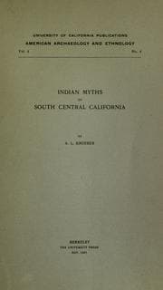 Tapa de Indian myths of South Central California