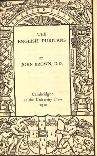 Tapa de The English Puritans