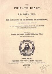Tapa de The private diary of Dr. John Dee