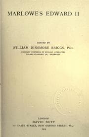 Tapa de Marlowe's Edward II