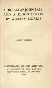 Tapa de A Dream of John Ball / A king's Lesson