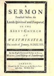 Tapa de A sermon preached before the Lords Spiritual and Temporal in the Abbey-Church at Westminster
