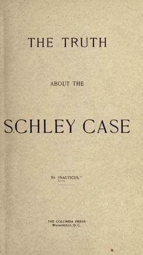 Tapa de The truth about the Schley case