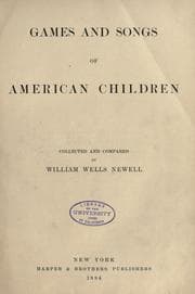 Tapa de Games and songs of American children