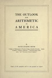 Tapa de The outlook for arithmetic in America