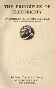 Tapa de The principles of electricity