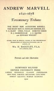 Tapa de Andrew Marvell, 1621-1678