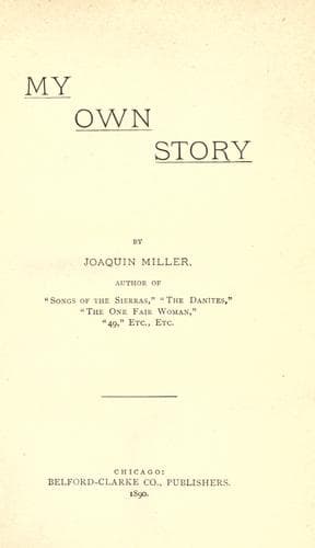 Tapa de My own story