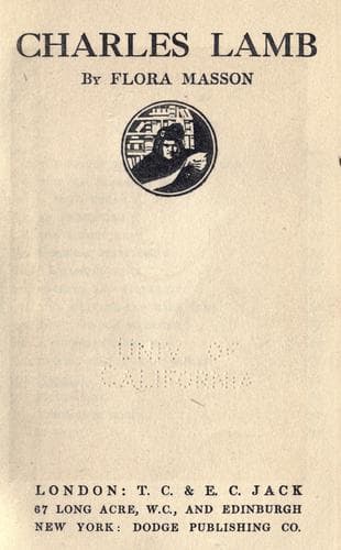 Tapa de Charles Lamb