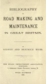 Tapa de Bibliography of road making and maintenance in Great Britain