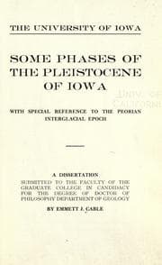 Tapa de Some phases of the Pleistocene of Iowa
