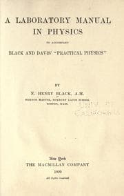 Tapa de A laboratory manual in physics