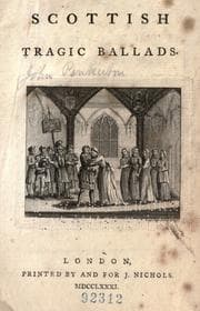 Tapa de Scottish tragic ballads
