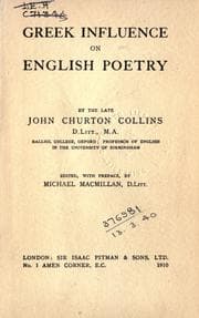 Tapa de Greek influence on English poetry