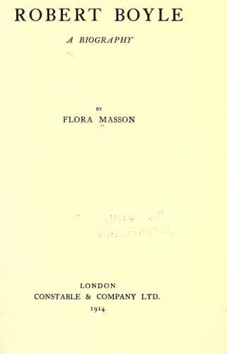 Tapa de Robert Boyle