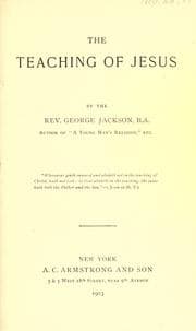 Tapa de The teaching of Jesus