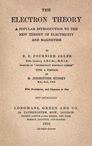 Tapa de The electron theory