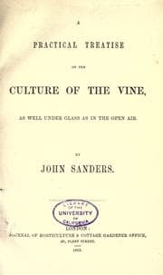 Tapa de A practical treatise on the culture of the vine