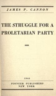 Tapa de The struggle for a proletarian party