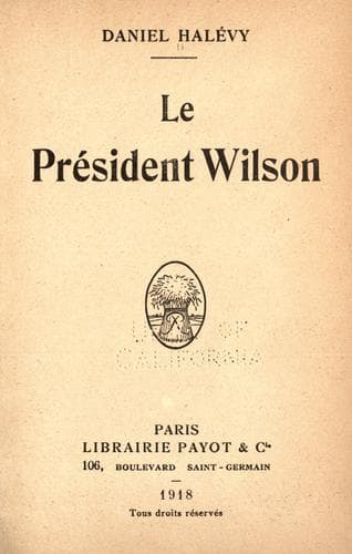 Tapa de Le president Wilson